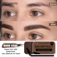 Eyebrow Gel Wax Brow Soap 6 Colors Tint Eyebrow Enhancer Natural Makeup Soap Brow Sculpt Lift Make-up for Women