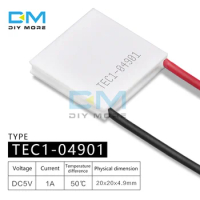 TEC1-04901 04902 Semiconductor Thermoelectric Cooler Peltier 20*20MM 5V Peltier Elemente Module Heat Sink
