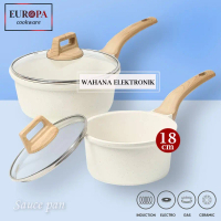 EUROPA MSP-18 Marble Granite Sauce Pan / Panci Susu Tebal Anti Lengket 18 cm Panci Induksi