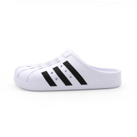 【全館滿額折】 Adidas Adilette Clog 白黑 包頭 洞洞 休閒 運動 拖鞋 男女款 H8026【新竹皇家FY8970】