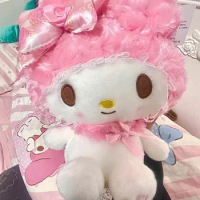 Miniso Kawaii 30cm Sanrio Rose My Melody Cartoon Anime Stuffed Animals Soft Plush Doll Companion Toys Children's Birthday Gift