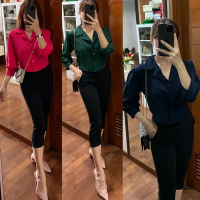 ATASAN KEMEJA CROP WANITA CRINCLE BAJU CROP TOP KERAH KEMEJA BAJU VIRAL Busui Kancing