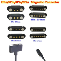 Pogopin lelaki perempuan penyambung 2Pin 3Pin 4Pin 5Pin Pogopin Magnetic Connector 2A Arus Tinggi Pe
