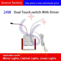 smart switch touch with remote touch sensor switch bathroom mirror touch sensor switch 24W single touch switches LED strip 12V