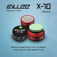 Bille Premium Chalk X10 Kapur Chalk Billiard Profesional - Kapur Billiard Premium Green