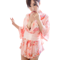 【流行E線】和服 粉色短和服 角色扮演cosplay櫻花日系性感和服(MA7249)