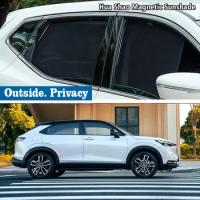 Magnetic Car Sunshade Shield Front Windshield Frame Curtain Sun Shade Accessories for Honda HR-V HRV Vezel RV 2022 2023 2024 MK2
