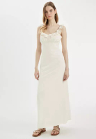 DeFacto A-Line Ruffle Maxi Dress