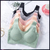[BEST SELLER] Bra Wanita Motif Bunga Model Tank Top BH Push Up Bahan Nilon Spandex Solid Warna 1160