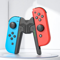 2023 Charging Grip Bracket for Nintendo Switch Joycon Controller Handle Grip Holder Charging Station with LED for NS OLED Joycon