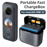 For Insta360 ONE X2 Portable Fast Charging Case 1700mAh USB Type C Battery Charger for Insta 360 One X 2 Action Camera Accessory