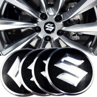 xps4PCS 56mm Car Wheel Center Cover Emblem Hubcaps Badge Sticker Accessories For Suzuki Swift XL7 SX