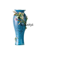 Chinese Modern Glass Vase New Chinese Dining Table Living Room Entrance Vase Decoration Dried Flower Arrangement Ornaments