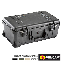 美國 PELICAN 1510 輪座拉桿氣密箱-空箱(黑)