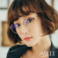 【ASLLY】Y1036金邊眉框濾藍光眼鏡