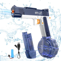 Electric Water Gun Rechargeable Automatic Squirt Guns Large Capacity Water Blaster Pistol Toy For Adults Summer Outdoor Gift