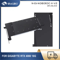 Bykski 4080 GPU Water Cooling Block For GIGABYTE GeForce RTX 4080 16G EAGLE, Liquid Cooler With Backplate Water cooler