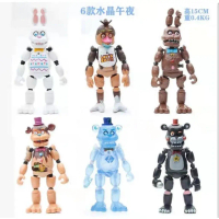 Fnaf Action Figure Five Nights At Freddy Set 6 Pcs Tinggi 15cm Fazbear /  Bonnie / Chica / Foxy