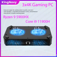 hot sell Gaming mini PC AMD Ryzen 9 5900HX i9 11900H Windows 11 micro gamer Computer Dual DDR4 NVMe desktop 3x4K UHD HTPC WiFi6
