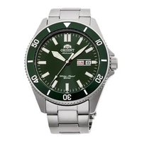 Orient Kanno RA-AA0914E39B Jam Tangan Pria Diver Green Dial Stainless Steel 44mm Tahan Air 200m Fitu