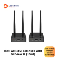 HDMI Wireless Extender with One-way IR 100m 330Ft WiFi HDMI Screen Share Video Extension Transmitter with Loop Out DVD TV