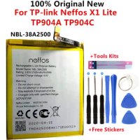 100% Original NEW 2500mAh NBL-38A2500 battery For TP-link Neffos X1 Lite TP904A TP904C Mobile phone Batteries Bateria+Tools Kits