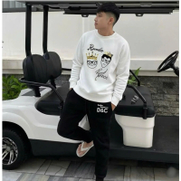 [HOTREND 2026] Áo Nỉ Dài Tay Dolce Nam Nữ. Sweater Đ-G RUMBO - Áo Nỉ Bông Hàng Đẹp 2 Màu Đen Trắng T