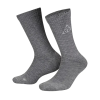 【NIKE 耐吉】襪子 ACG 2.0 鐵灰 羊毛 雪花襪 運動襪 小腿襪 長襪 單雙入(DA2599-065)