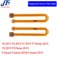 20Pcs Home Button Fingerprint Touch Id Sensor Connector Flex Cable For Huawei Y6 Y7 Y8 Y9 Prime P Smart Plus Pro 2017 2018 2019