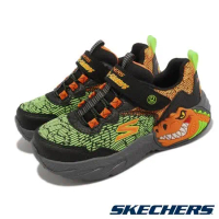 Skechers 休閒鞋 S Lights-Dino-Lights 中童鞋 暴龍 閃燈 燈鞋 400615LBKOR