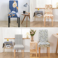 Housses de chaise élastiques imprimées, housses de chaise de salle à manger, protecteur de chaise de cuisine