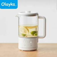 Olayks Electric Kettle Multi-Function Health Pot 0.6L Portable Household Teapot with 304 Stainless Steel Filter Insulated Kettle