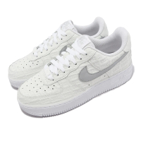 【NIKE 耐吉】Wmns Air Force 1 07 Low 女鞋 白 灰 AF1 Since 1982 休閒鞋(FJ4823-100)