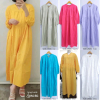 Atasan / Midi Dress / Tunik Lunara By Dzakirah Polos