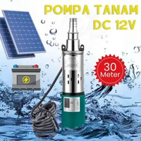 Pompa Sumur Tanam 30 Meter Pompa Submersible 3 in DC 12v Pompa Air Sumur 3 inch Pompa Sibel 30 m