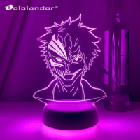 Anime Bleach Mask Face Led Night Light Lamps for Kids Bedroom Decoration Nightlight Gifts for Children Study Room Decor Light 3d