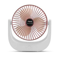 桌面風扇多角度送風柔風無線三擋調速可充電USB小風扇