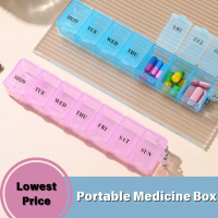 3PCS/5PCS 7 Days Daily Pill Box Medicine Pill Box Outdoor Travel Medicine Tablet PORTABLE MEDICINE P