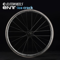 ELITEWHEELS ENT Ice crack finishing Carbon Fiber Road Bike Wheels 700C Clincher Wheelset 38mm 50mm