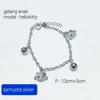 Gelang tangan anak silver/perak 925 lapis emas putih HK1
