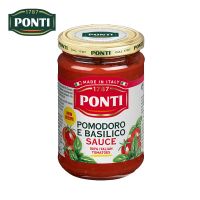 【PONTI】義大利 巴西里番茄紅醬 280g(義大利麵醬 紅醬 羅勒)