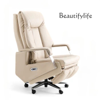 Electric Massage Boss Chair Office Seat Reclining Home Leather Comfortable Computer Chair