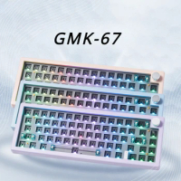 ECHOME GMK67 Mechanical Keyboard Kit Black White Gasket Custom Keyboard Office Gaming Key Board for 67keys Keyboard Accessories