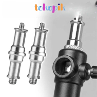 Stud Kamera Spigot Adapter Universal, 1/4 to 3/8 Male Screw for Light Stand Tripod