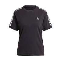 Adidas 3 Stripe Tee IU2420 女 短袖 上衣 T恤 運動 經典 三葉草 休閒 黑白