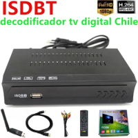 1080P H.264 ISDBT Decoder For Chile Terrestrial HD Digital TV Receiver ISDB-T Set Top Box Conversor Tv Tuner FTA Receptor TV BOX