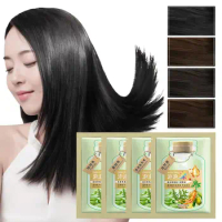 Bubble Hair Dye Shampoo Natural Plant Extract Hair Brown Hair Black Dyeing Foam Shampoo Herbal Color Dye Coffee Ingredients A7H6