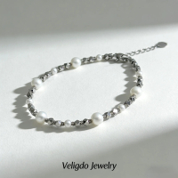 [Veligdo Jewelry]  Natural Freshwater Pearl Bracelet BR001FW