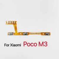 Power On Off Switch Volume Key Button Flex Cable For Xiaomi Poco M3 Replacement Parts