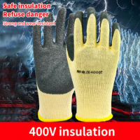 Electrician Work Gloves Protective Tool 400v Insulating Gloves 1 Pair Anti-electricity Low Voltage Security Protection Gloves